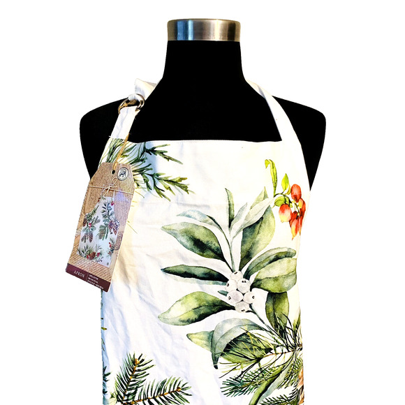 New with Tags Michel Design Works White Spruce Apron Style APR362 - Picture 2 of 9